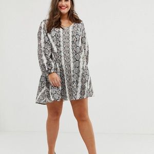 Snakeskin cocktail dress
